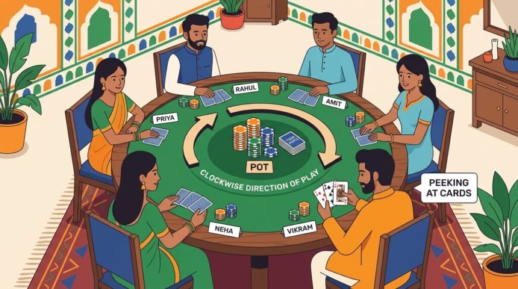 How a Round of Teen Patti Actually Works